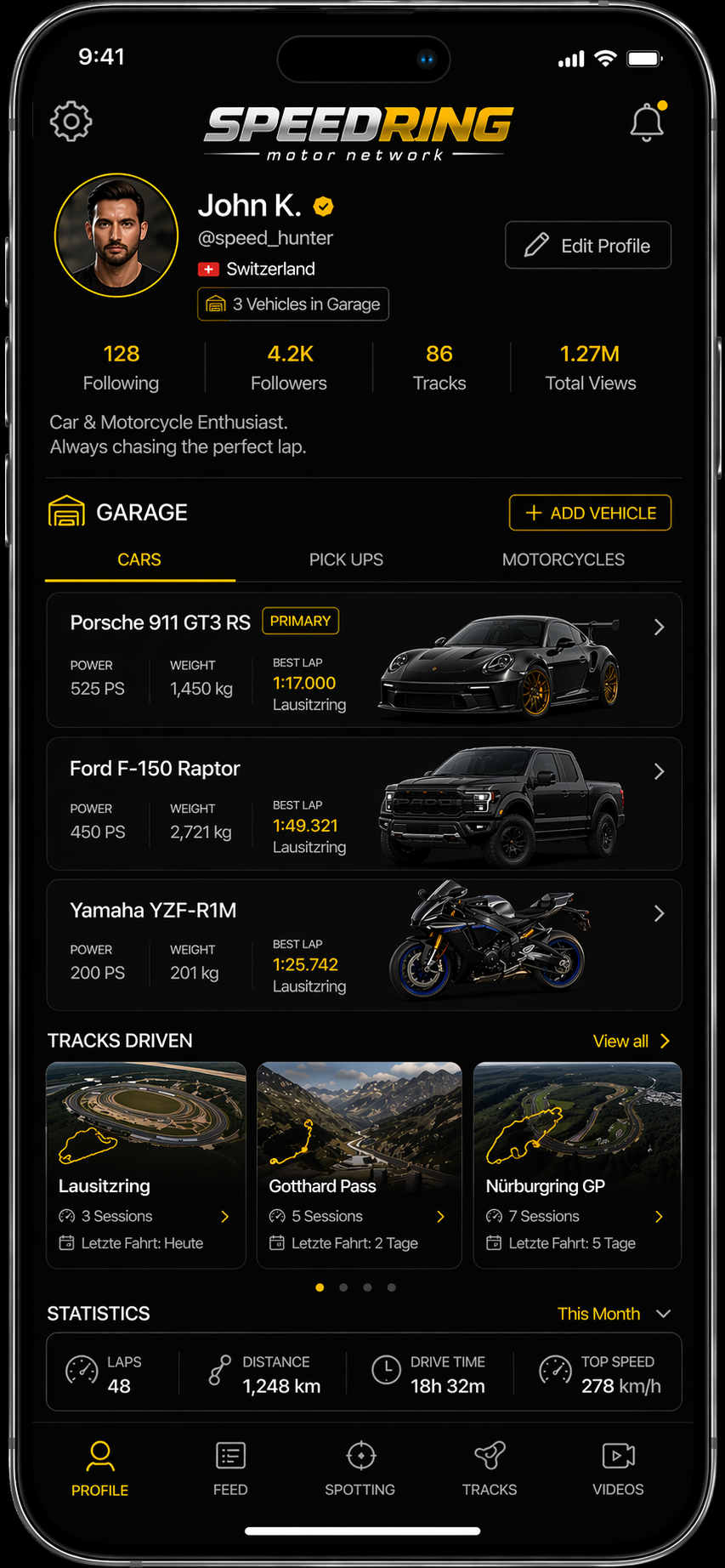 Speedring Track Drive Alps Mockup
